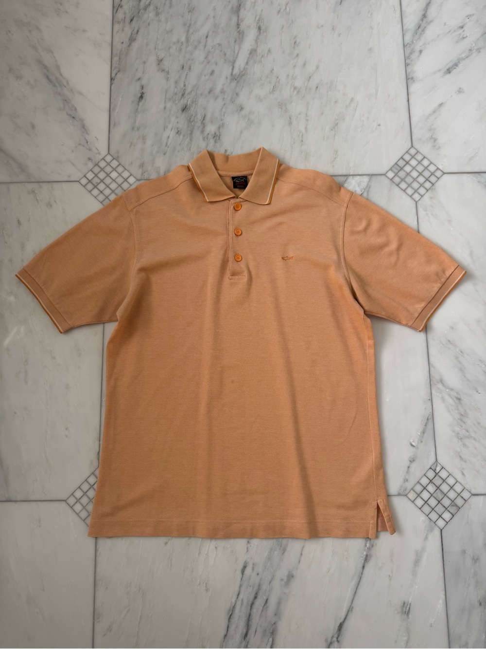 Paul & Shark Peach Short-Sleeve Polo